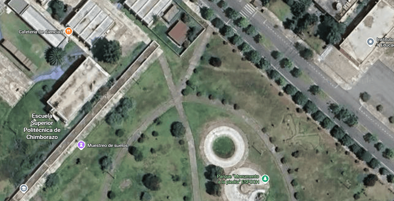 Vista satelital de referencia de la ubicacion del banner publicitario